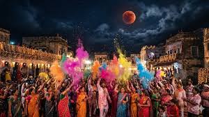 Home Holi Lunar Eclipse Creates Excitement in Budaun